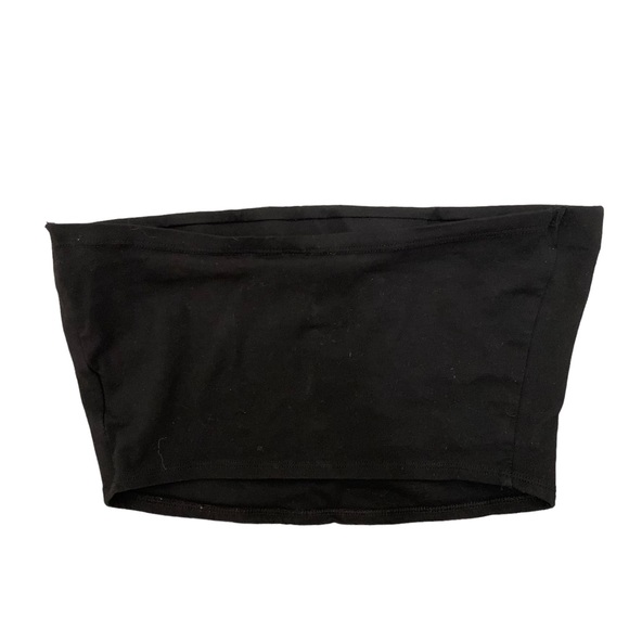 H&M Divided bandeau never worn black crop top size Medium - Picture 4 of 4